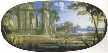 Pierre Pater The Elder Fantasti Landscape with Ruins (mk05) France oil painting art